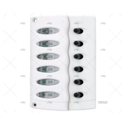PANEL 6 POS 12V 20A BLANCO 158X112 BEP