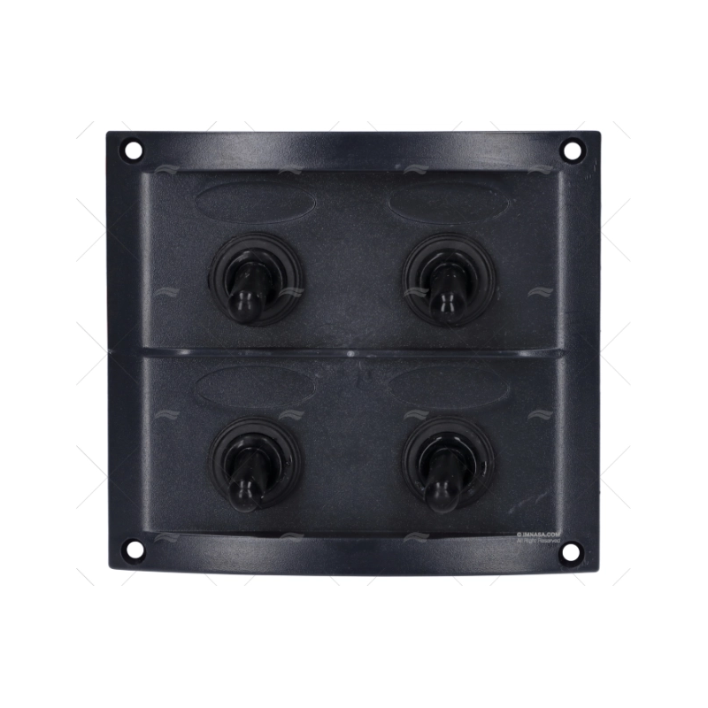 PANEL ELECTRICO 4 BOTONES 4-1/4" NEGRO