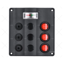 PANEL INT. 3P 12V 107X113 VOLTIMETRO