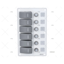 PANEL INT. 6P 12/24V 114X191X75MM