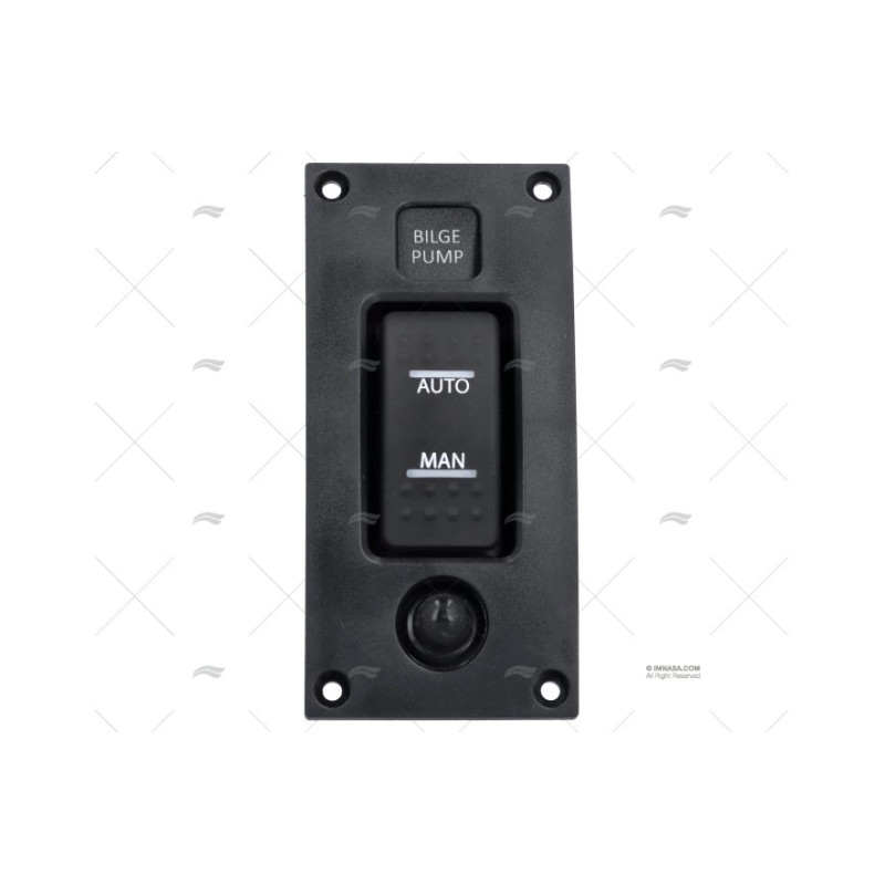 PANEL INT. ON-OFF-ON 12/24V 20A 114X58X5