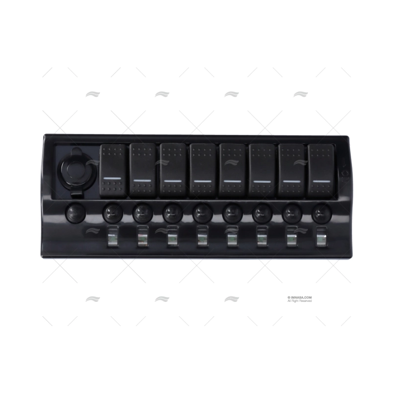PANEL INTERRUPTOR 9 C/MAGNOTERMICO 12V