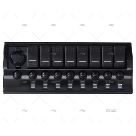 PANEL INTERRUPTOR 9 C/MAGNOTERMICO 12V