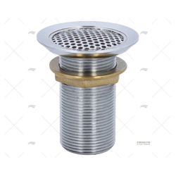 DESAGÜE RECTO 32MM LATON CROMADO PERKO