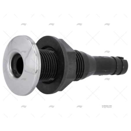 PASACASCO EN ABS C/TAPA INOX 1/2"