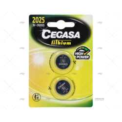 BATERIA PILA CR2025 3,0V/2UD.
