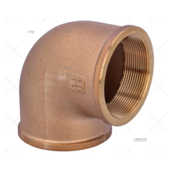 CODO BRONCE H-H 90º 2"1/2 GUIDI