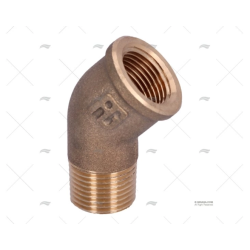 CODO BRONCE M-H 45º 3/8" GUIDI