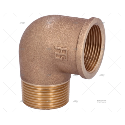 CODO BRONCE M-H 90º 1"1/4 GUIDI