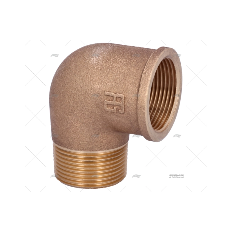 CODO BRONCE M-H 90º 1"1/4 GUIDI