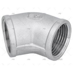 CODO INOX H-H 45º 1"