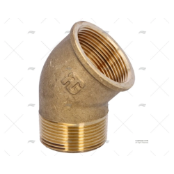 CODO 45º LATON M-H 1"1/2 GUIDI