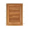 PUERTA PERSIANA TECA 380X505MM ARC MARINE