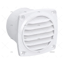 REJILLA BLANCA 76X62MM CON TUBO
