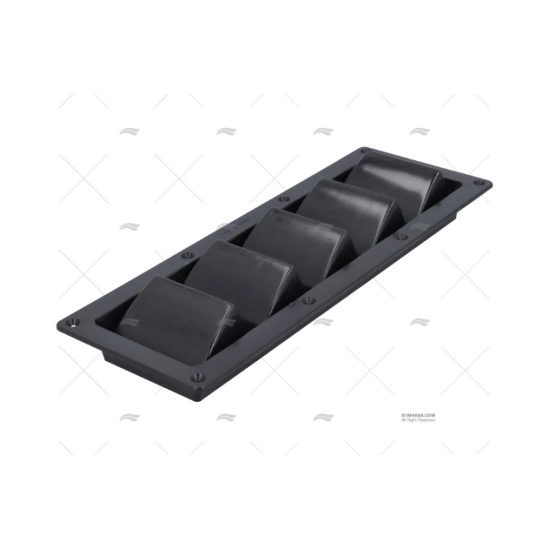 REJILLA NEGRA ABS 335X120MM MARINE TOWN