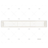REJILLA PLANA BLANCA 445MM X 68MM