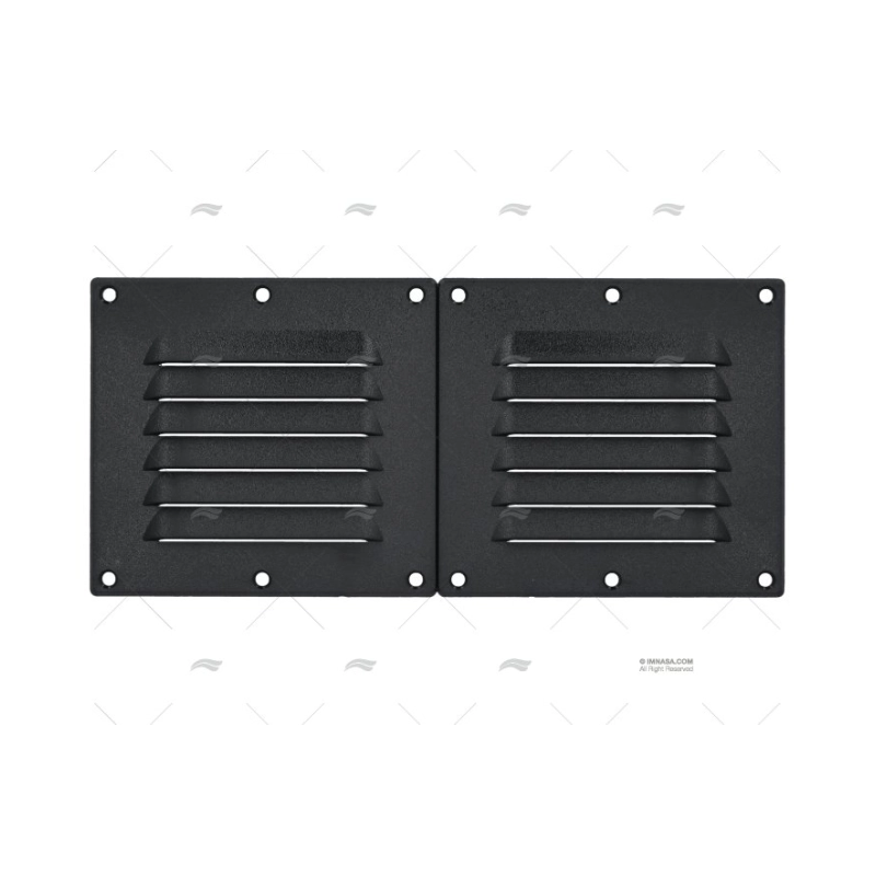 REJILLA PLASTICO NEGRA 118X256 MM