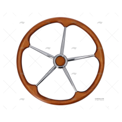 RUEDA TIMON 500MM 5R MADERA/INOX T8/50 SAVORETTI ARMANDO