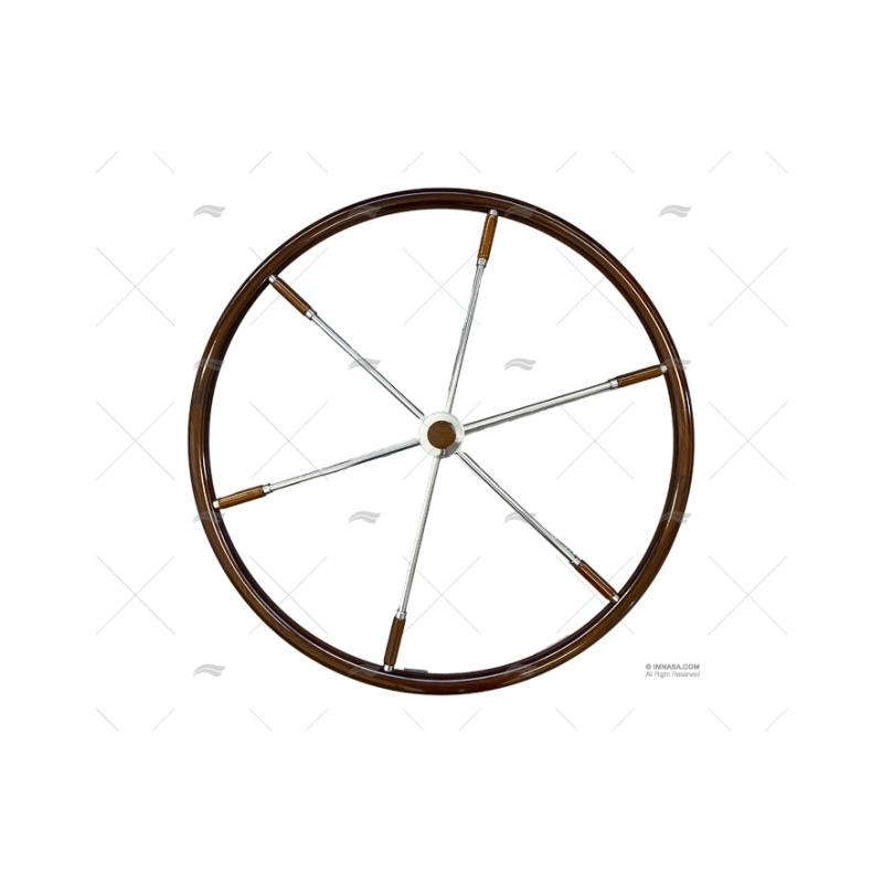 RUEDA TIMON 900MM 6R MADERA/INOX SAVORETTI ARMANDO