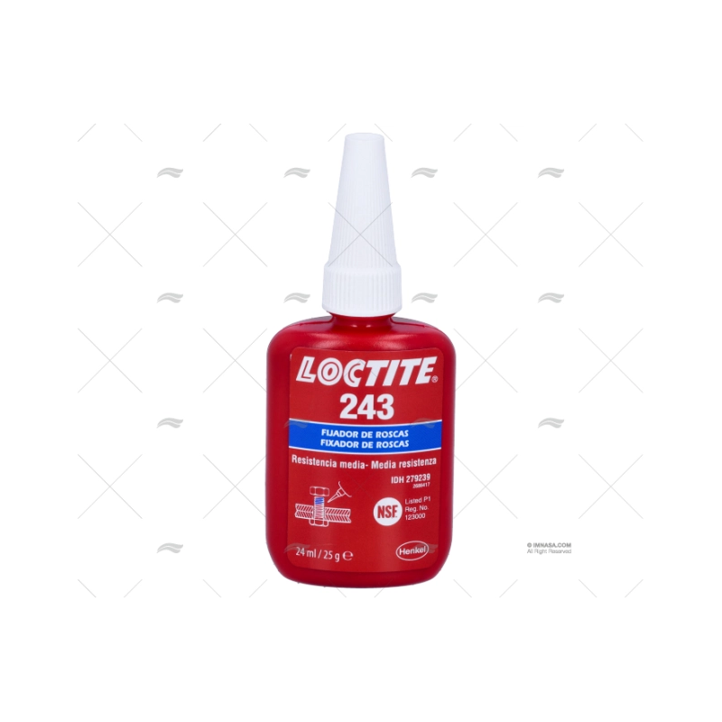 FIJADOR TORNILLOS 243 24ML AZUL LOCTITE