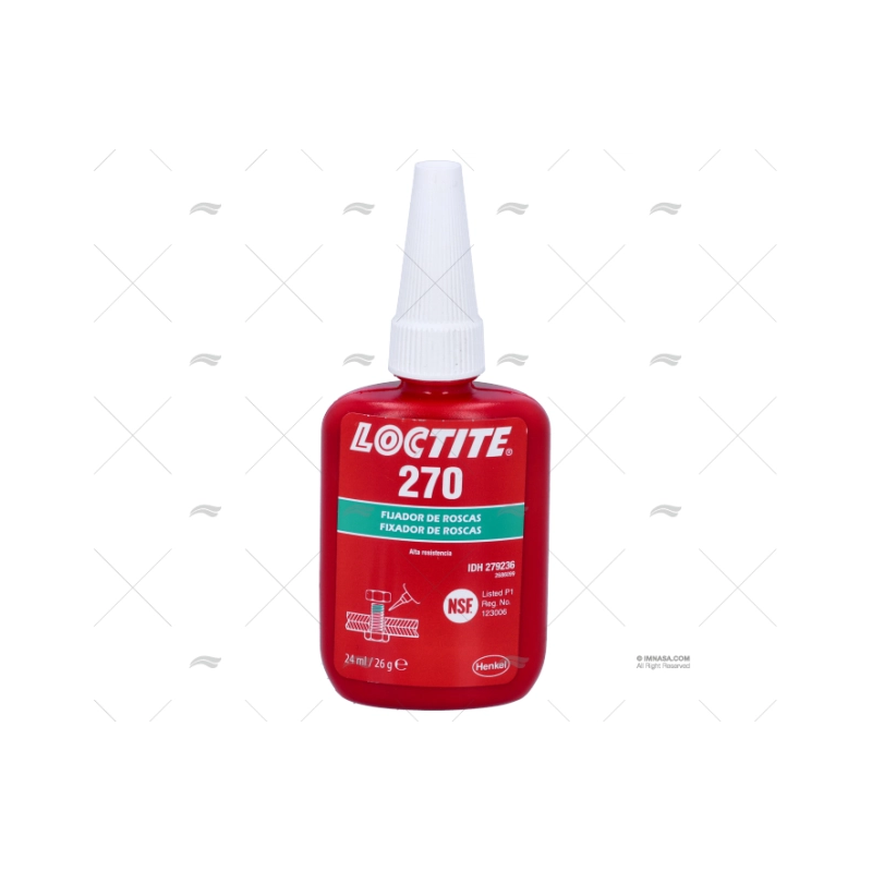 FIJADOR TORNILLOS 270 24ML VERDE ALTA R. LOCTITE