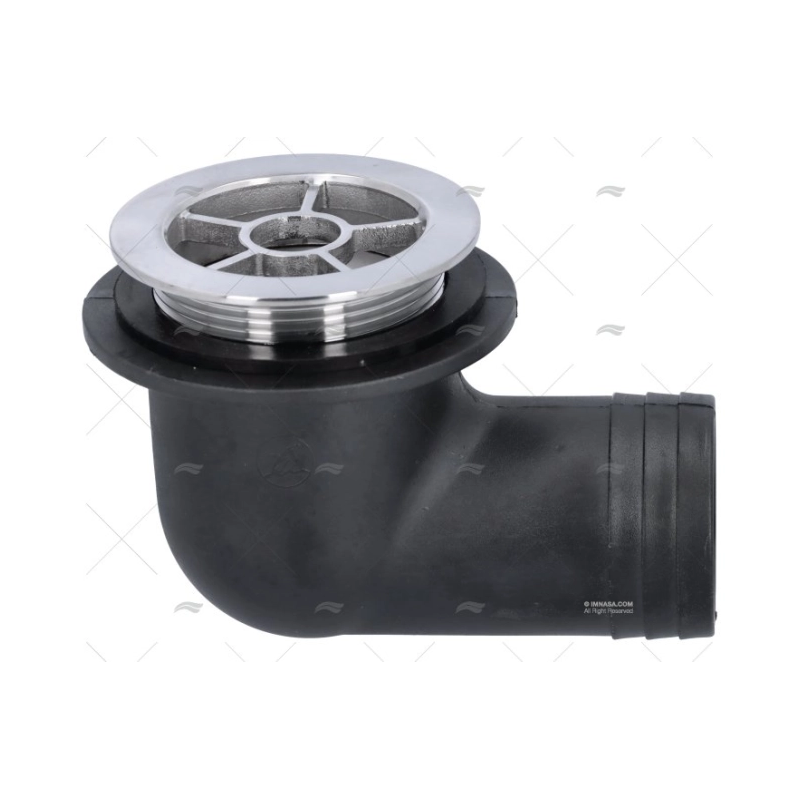 DESAGUE CODO 50MM PVC/INOX 316 MARINE TOWN