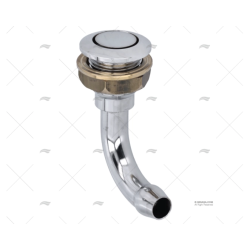 RESPIRADERO CODO LATON CROMADO 16MM