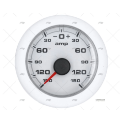 AMPERIMETRO OL 150A 12/24V 52MM BLANCO