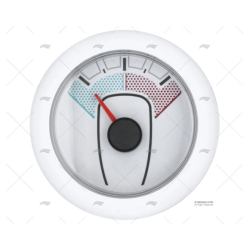 INDICADOR TIMON 52MM 12/24V BLANCO
