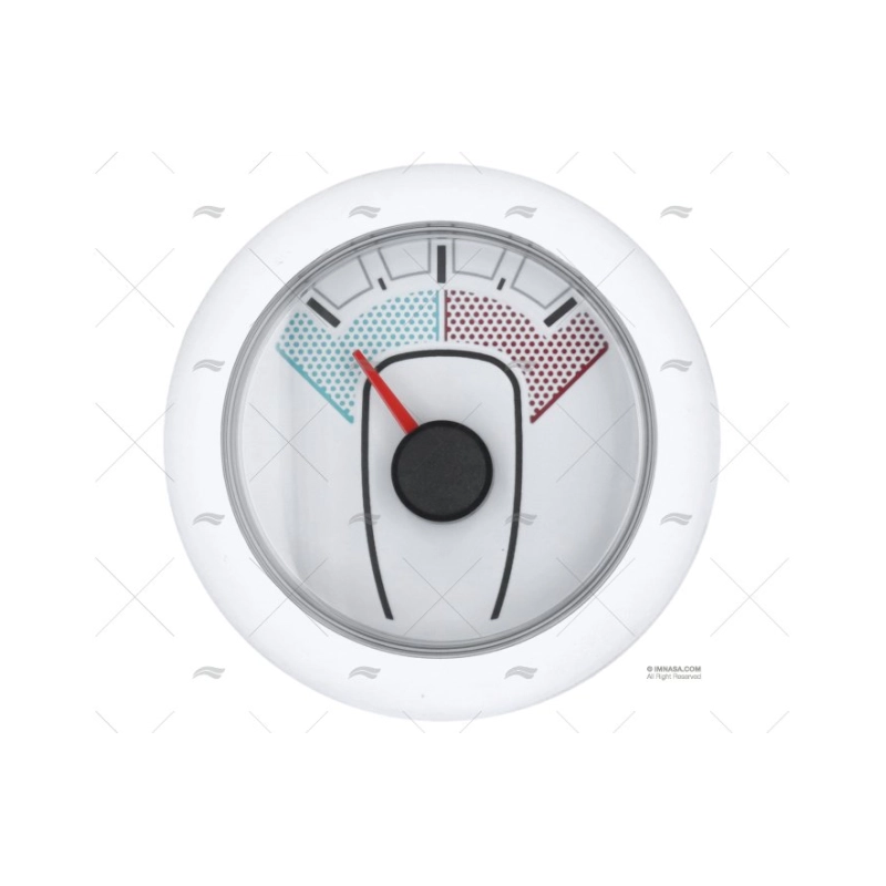 INDICADOR TIMON 52MM 12/24V BLANCO