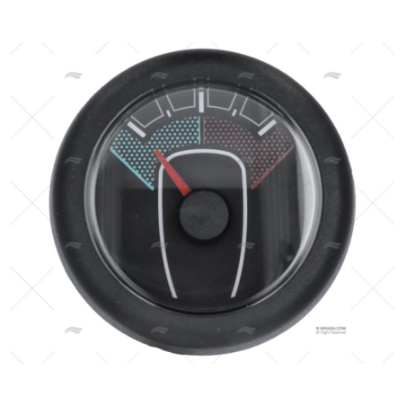INDICADOR TIMON 52MM 12/24V NEGRO