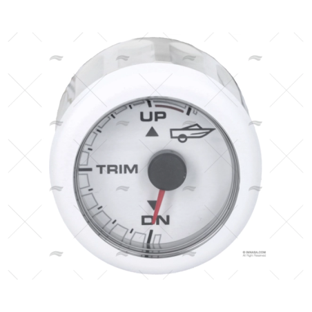 INDICADOR TRIM 52MM 12V BLANCO OL