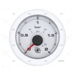 MANOMETRO 2BAR 12/24V BLANC OL
