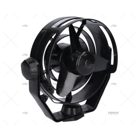 VENTILADOR TURBO 12V NEGRO HELLA MARINE