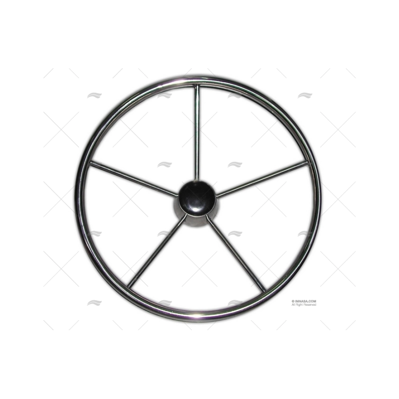 RUEDA TIMON 390MM 5R INOX