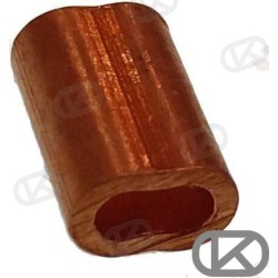 CASQUILLO BRONCE P/CABLE 2 MM. (10)