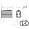 CASQUILLO BRONCE P/CABLE 2,5 MM (50)