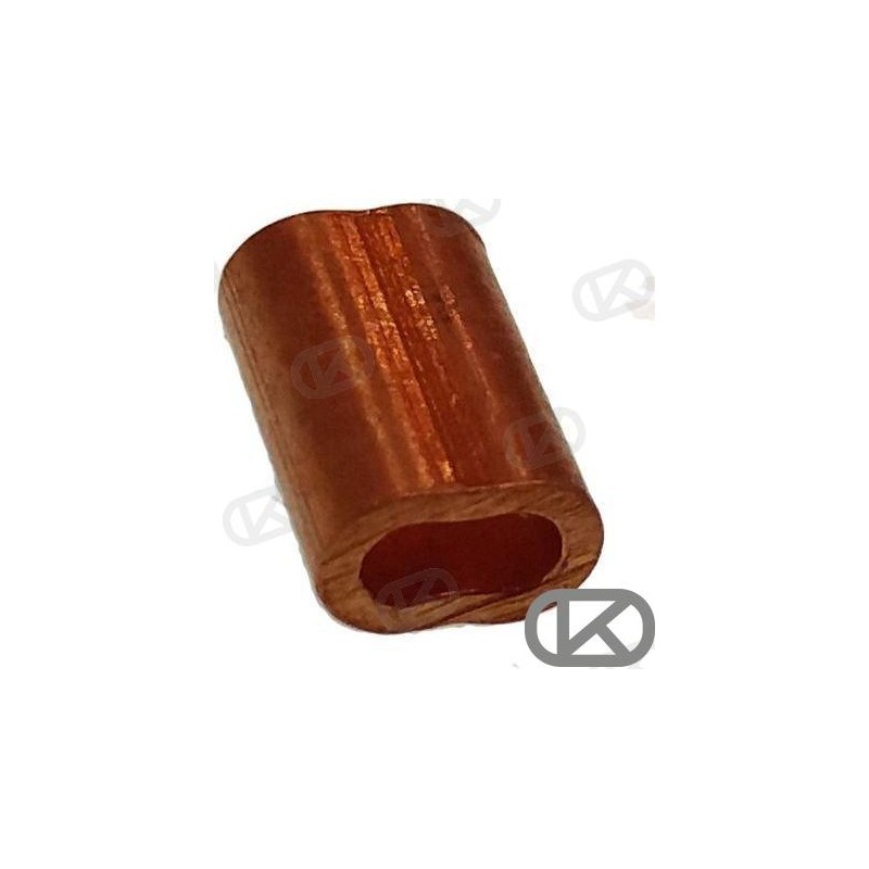 CASQUILLO BRONCE P/CABLE 5MM (4)