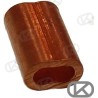 CASQUILLO BRONCE P/CABLE 6 MM (25)