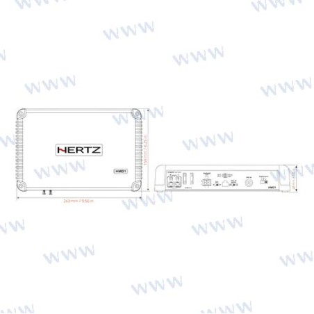 HERTZ HMD1 MONO AMPLI 1 X 500W